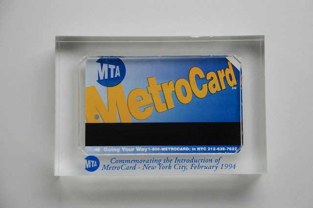Most of you young 'uns probably don't even remember the original blue MetroCard